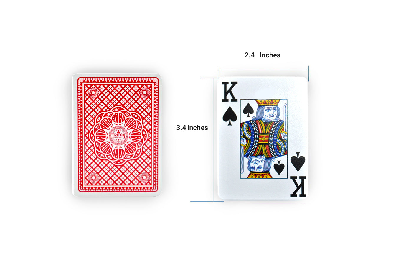 TRITON POKER TABLES PREMIUM POKER PLAYING CARDS WITH CUT CARD-SET OF 1